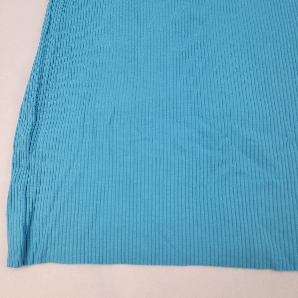 NWOT Monkl ribbed thumbhole longsleeve mockneck midi bodycon dress - Picture 3 of 7
